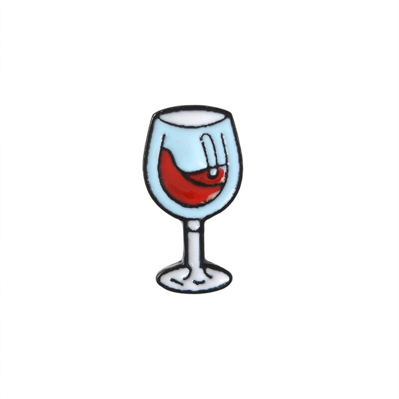 Wine Themed Unisex Brooch