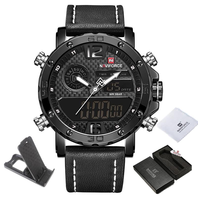Casual Wristwatches for Men with Leather Strap