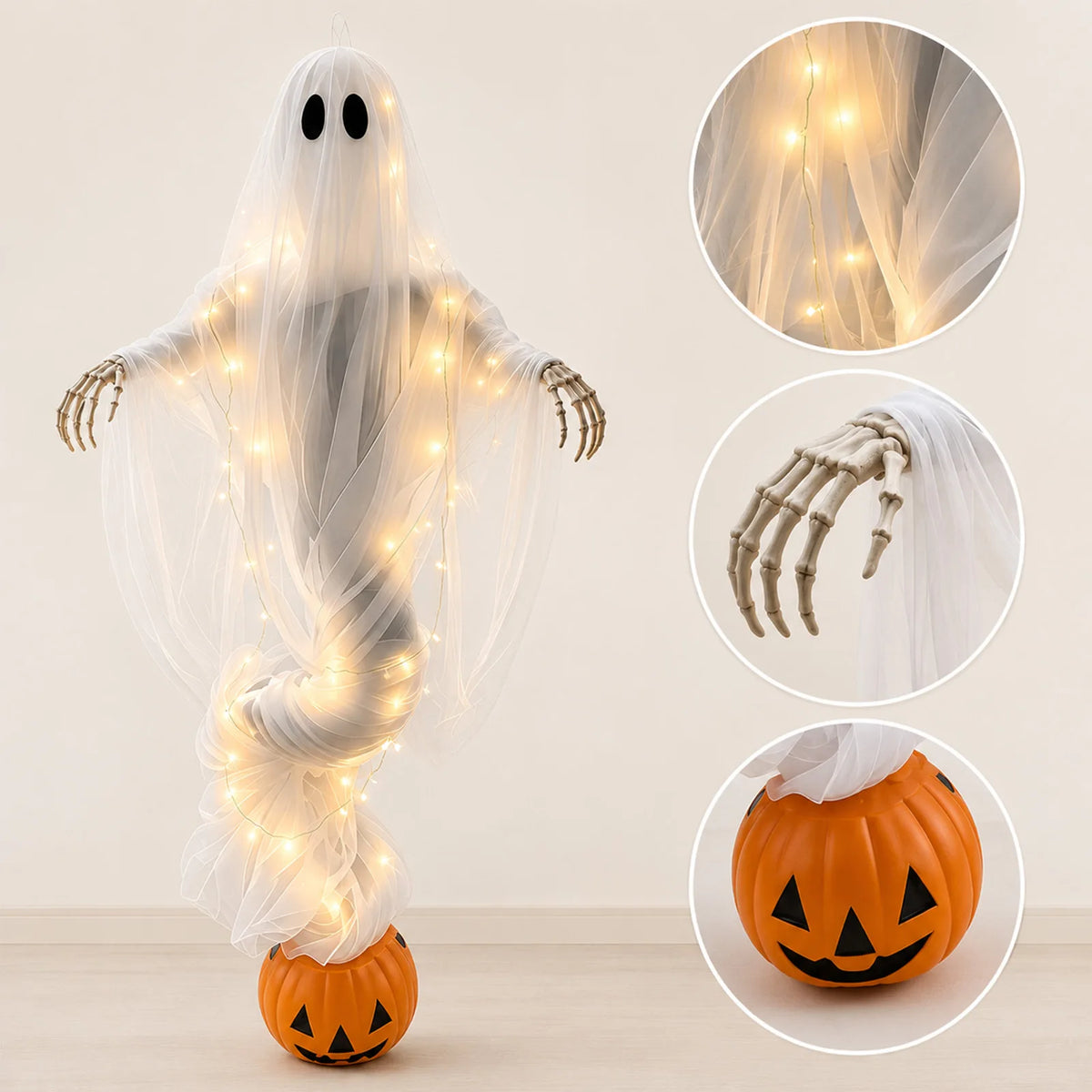 Halloween Ghost Garden Ornaments Haunted House Decoration Props