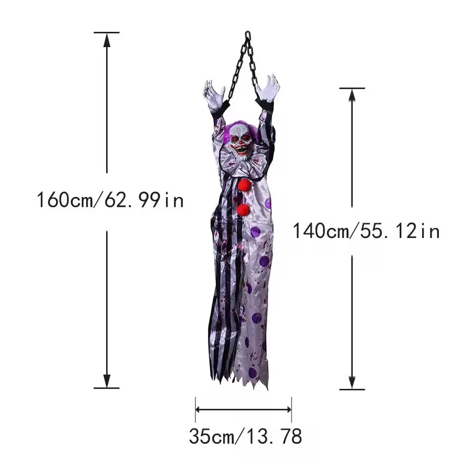 Halloween Decorations Electric Voice-activated Hanging Ghost