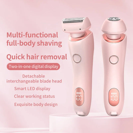 2 In 1 Women Electric Shaver Lady Razor