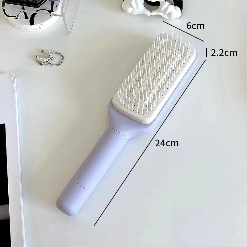 One-key Cleaning Hair Loss Airbag Scalp Massage Comb Anti-Static Hairbrush