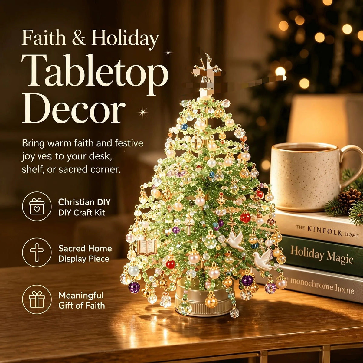 DIY Beaded Christmas Tree Kit Handmade Creative DIY Beading Project Set