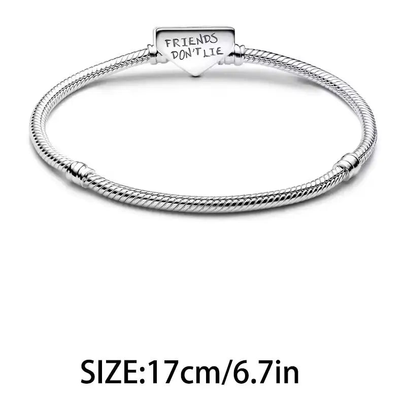 925 Silver Monster Character Pendant Glow in The Dark Red Heart Beads Jewelry Gift for Women