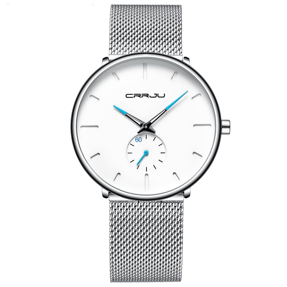 Men's Classic Style Black Steel Watch