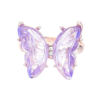 Women's Adjustable Butterfly Ring