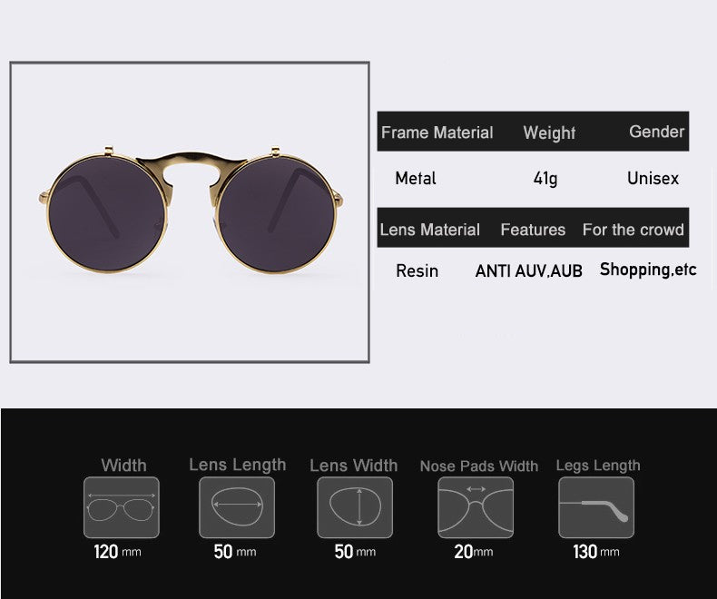 Men's Vintage Steampunk Glasses