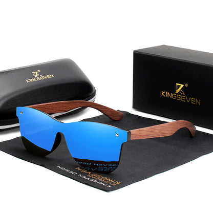 Men's Wooden Frame Sunglasses