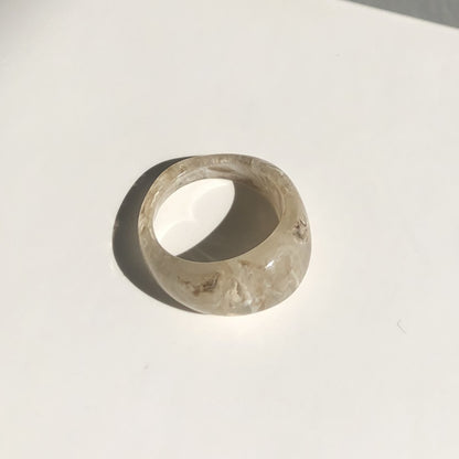 Transparent Marbled Ring