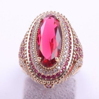 Women's Crystal Patterned Rings