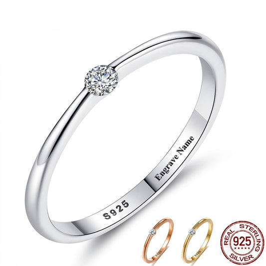 Women's Cute Free Engraving Rings