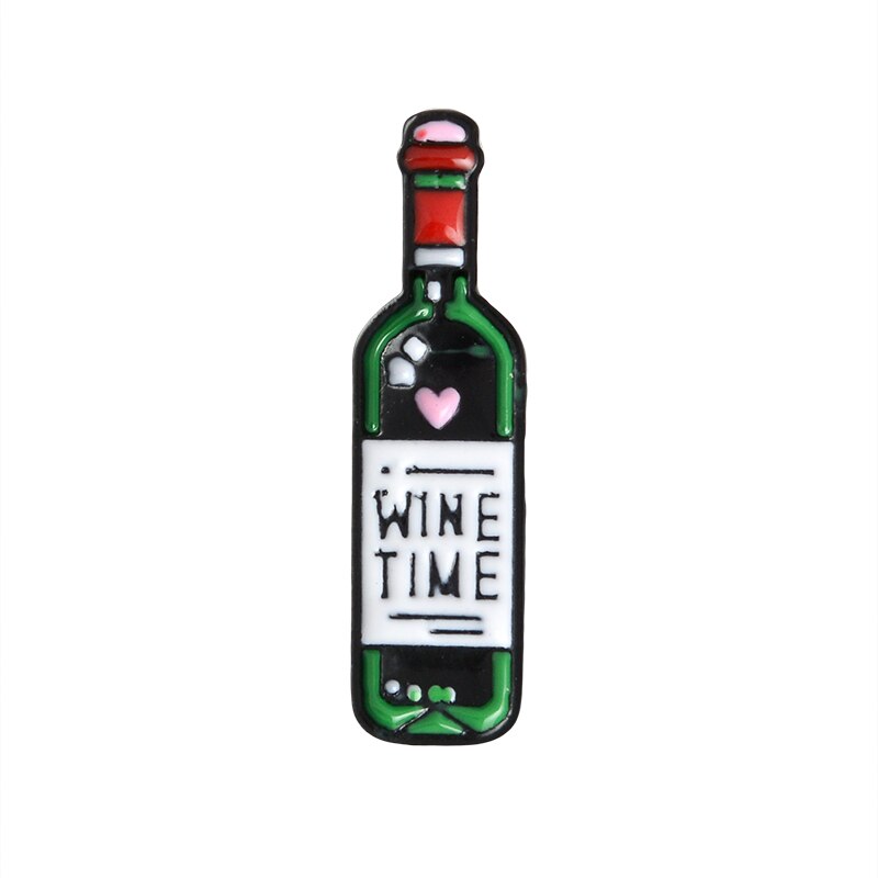 Wine Themed Unisex Brooch