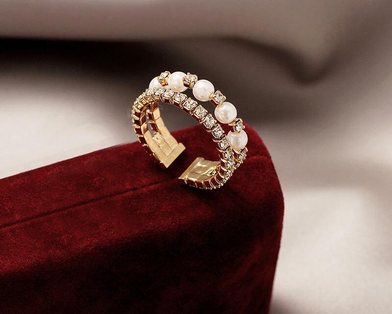Gold Double Opening Ring