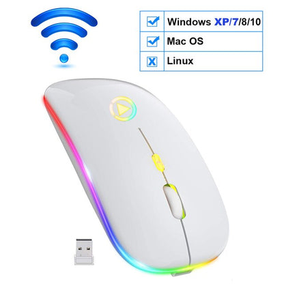 Wireless RGB Rechargeable Mouse