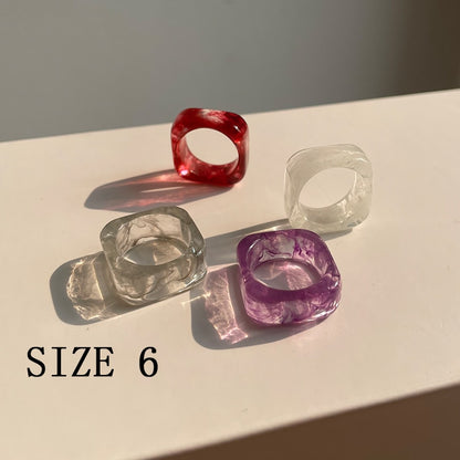 Transparent Marbled Ring