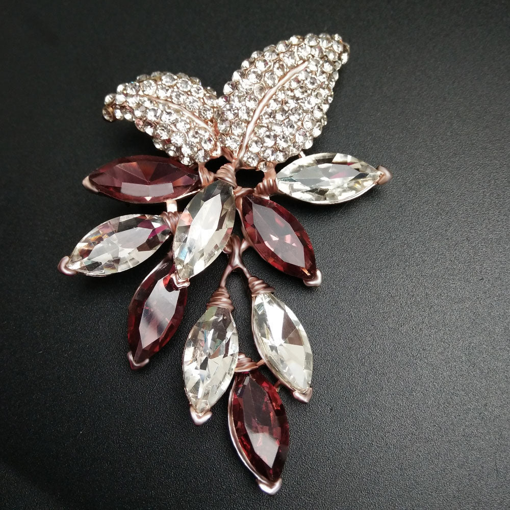 Women's Flower Branch Brooch