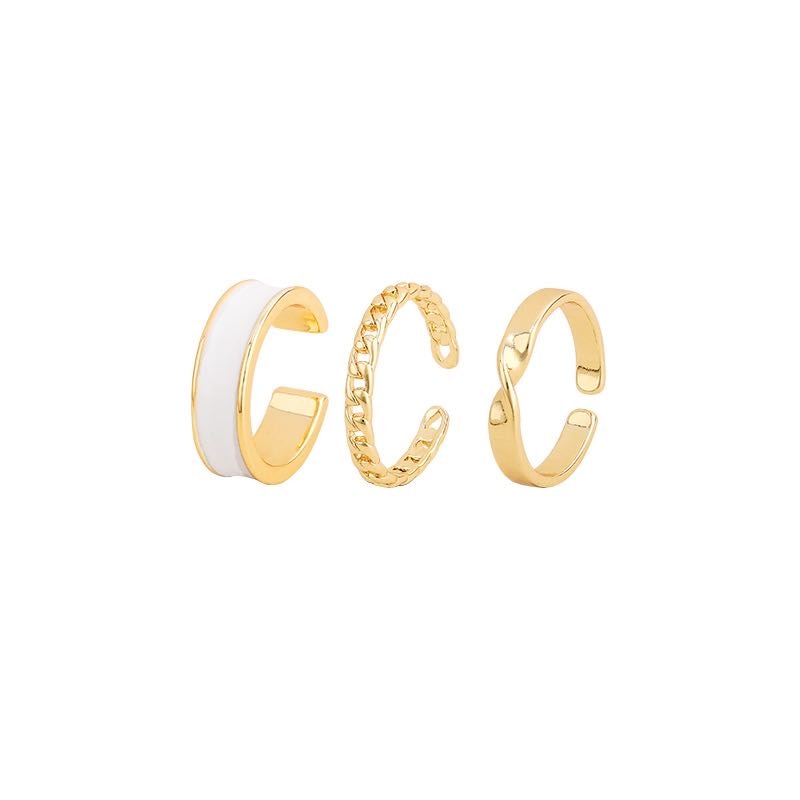 Gothic Style Opening Ring, 3 Pcs