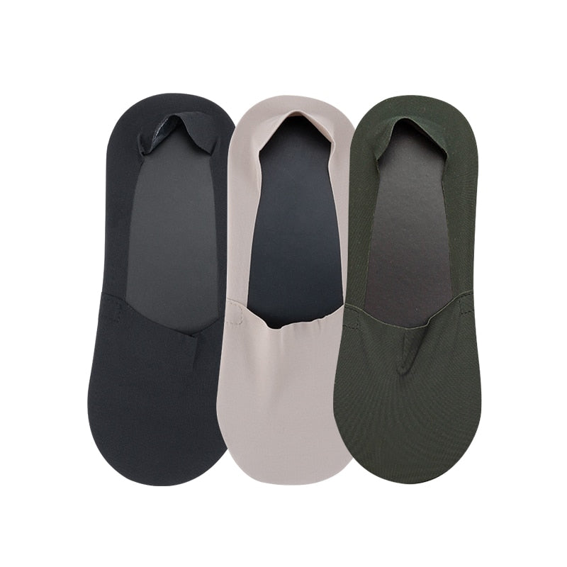 Men's Summer Invisible Socks 3 Pairs Set