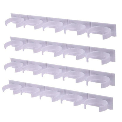 2/4PCS Spice Bottle Rack Kitchen Cabinet Storage Wall Mount Plastic Adhesive Clip Cabinet Organizer Spice Jars Clips
