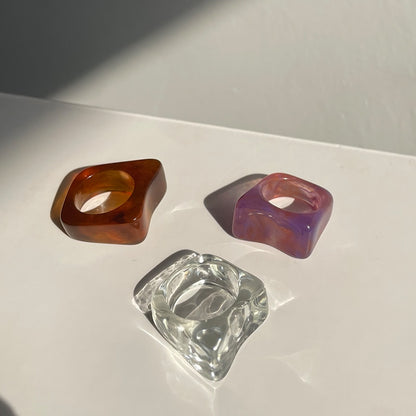 Transparent Marbled Ring