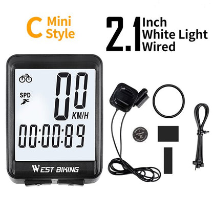 Rainproof 2.8" Screen Wireless or Wired Bicycle Computer