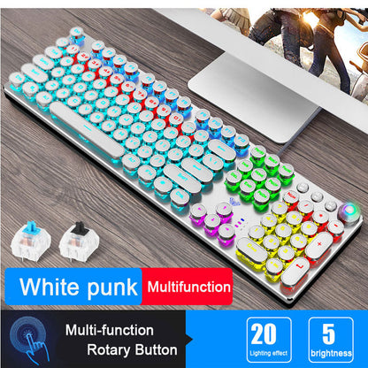 Steampunk Style Mechanical Gaming Keyboard