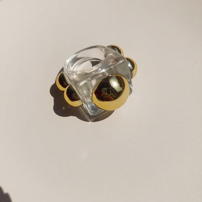 Transparent Marbled Ring