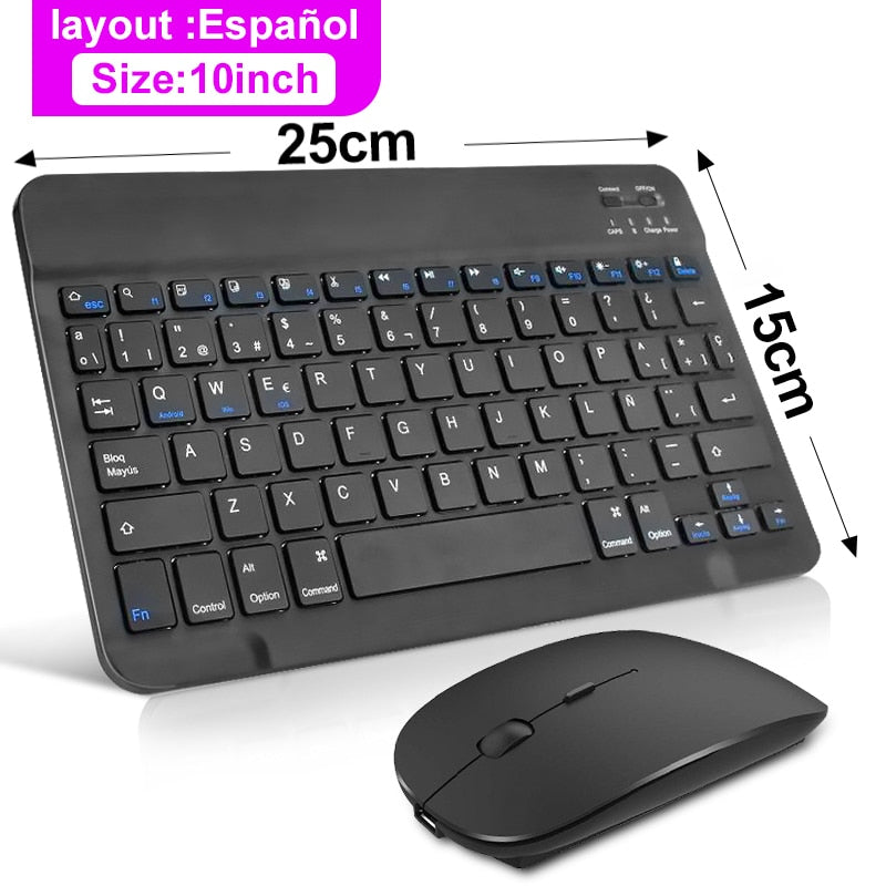 Noiseless Bluetooth Keyboard with Mouse