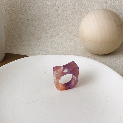 Transparent Marbled Ring
