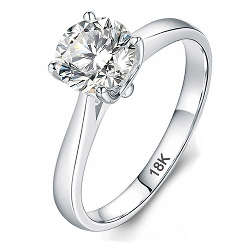 18K White Gold Ring for Women