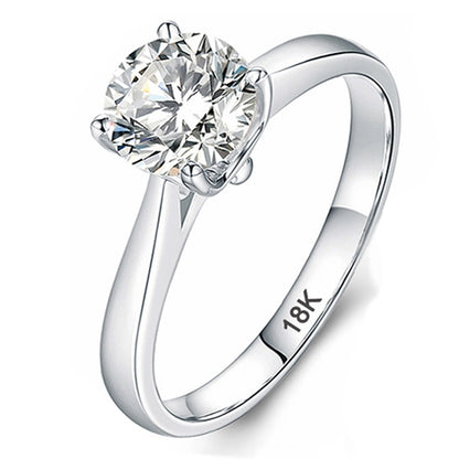18K White Gold Ring for Women
