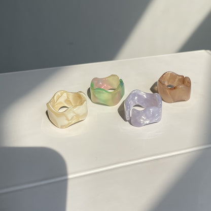 Transparent Marbled Ring