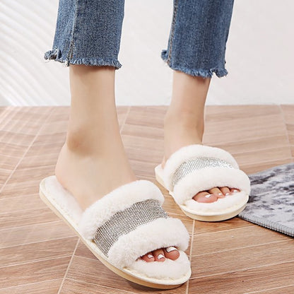 Women's Fashion Winter Plush Home Slippers