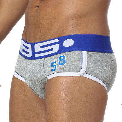 Cotton Sexy Gay Men Underwear Bikini Men Briefs Soft Men's Printed Briefs Underwear