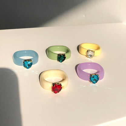 Transparent Marbled Ring