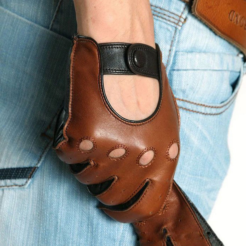 Men's Breathable Leather Gloves