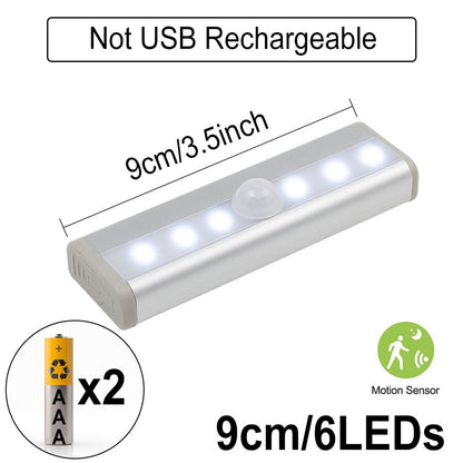 6/10 LEDs PIR LED Motion Sensor Light
