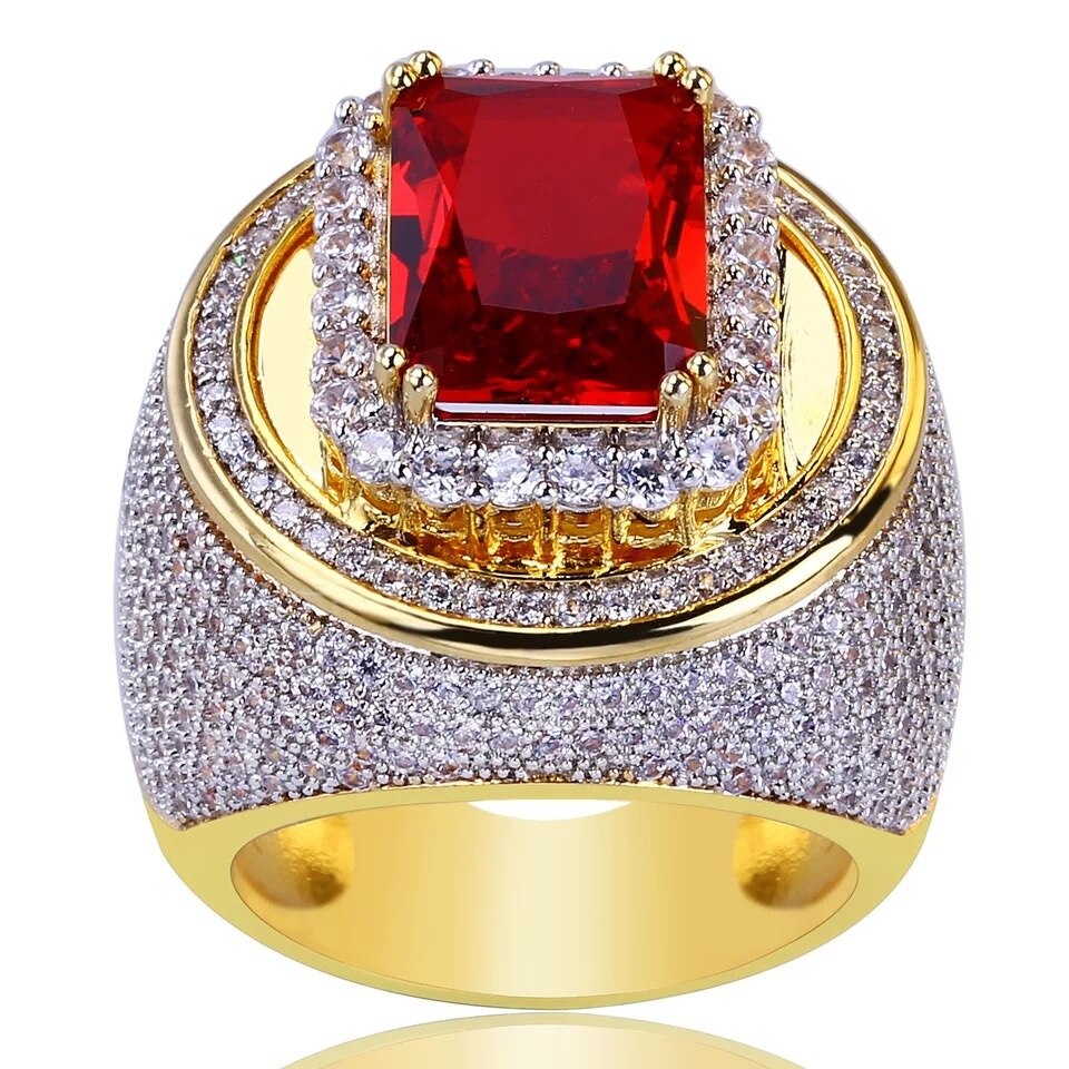 Women's Crystal Patterned Rings