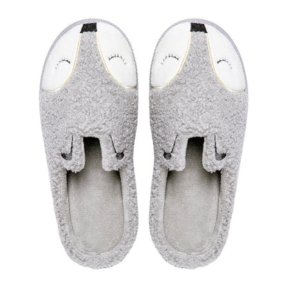 Winter Bear Patterned Warm Slippers for Women