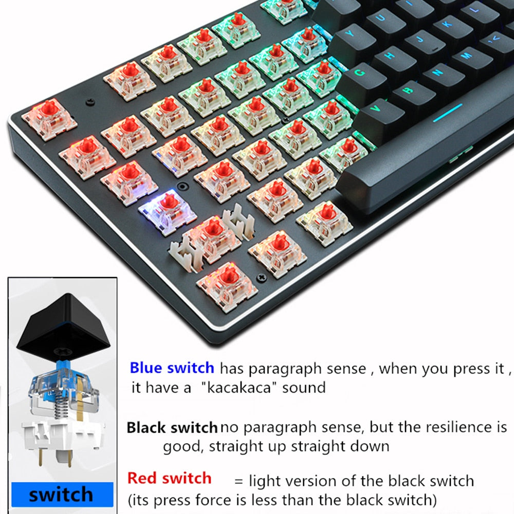 Multi-colored Mechanical Keyboard