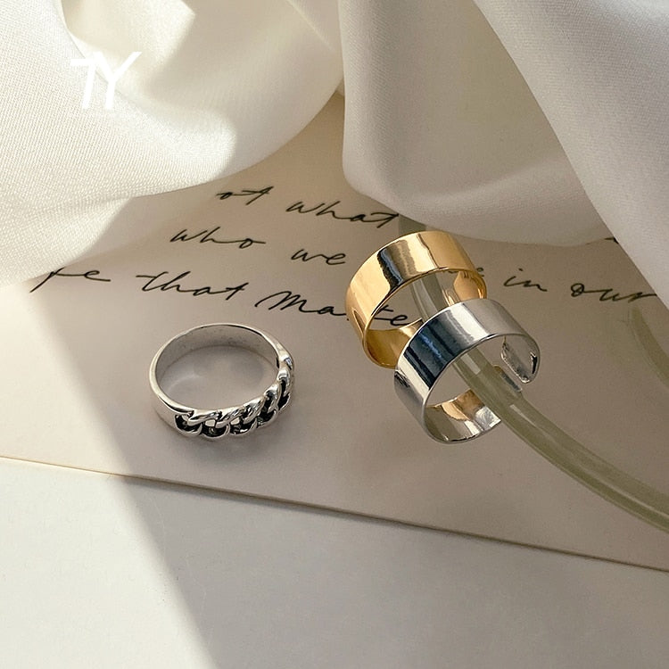Gothic Style Opening Ring, 3 Pcs