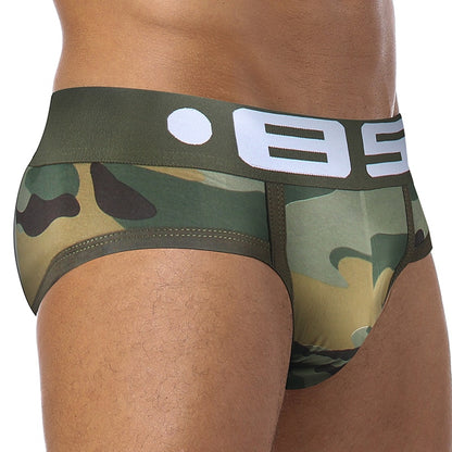 Cotton Sexy Gay Men Underwear Bikini Men Briefs Soft Men's Printed Briefs Underwear
