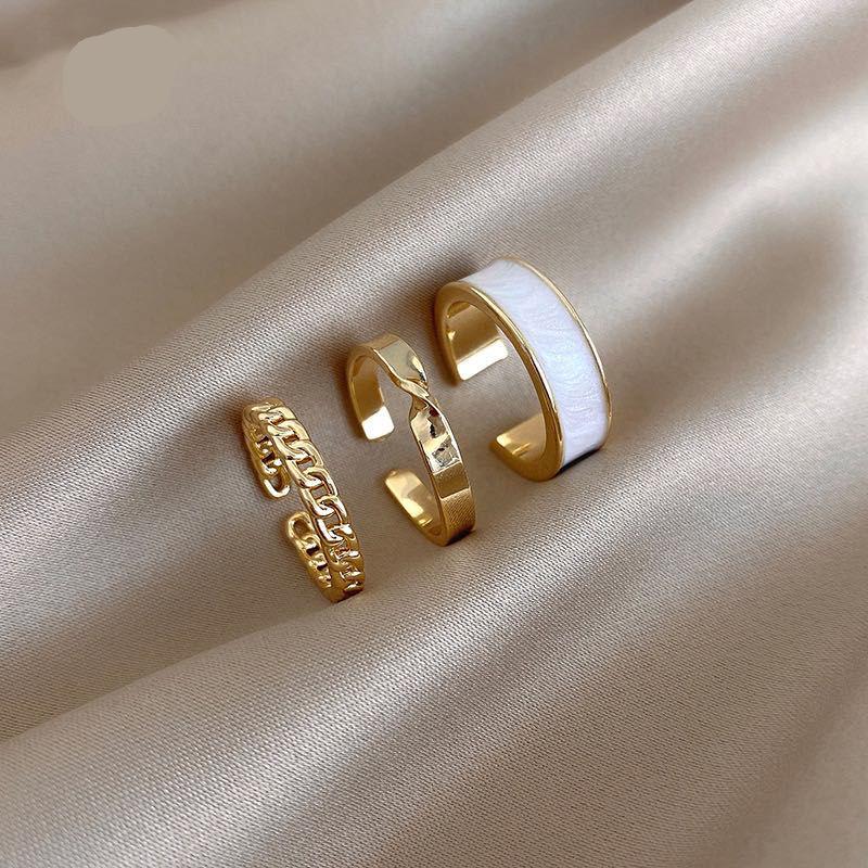 Gothic Style Opening Ring, 3 Pcs