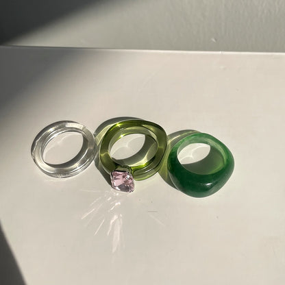 Transparent Marbled Ring