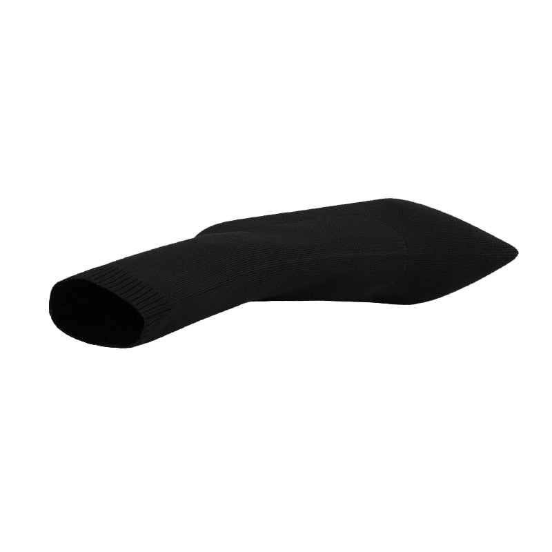 Women's Sock Style High Heel Boots
