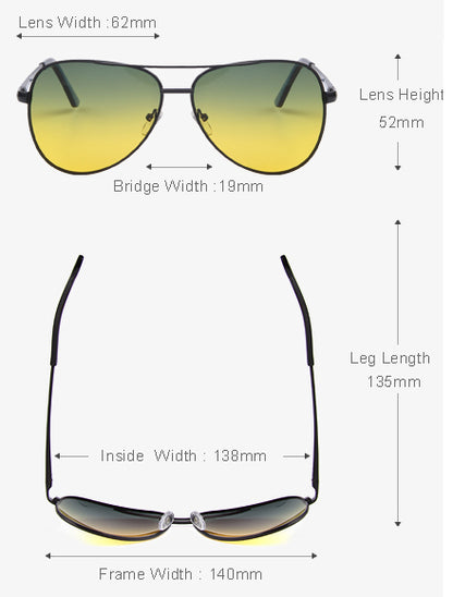 Unisex Polaroid Night Driving Sunglasses