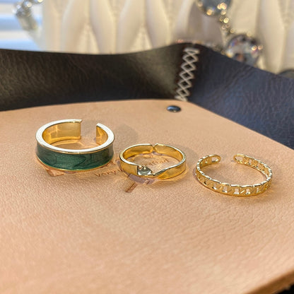 Gothic Style Opening Ring, 3 Pcs