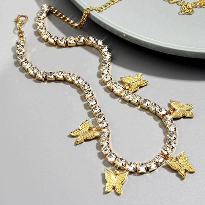 Vintage Butterfly Necklace