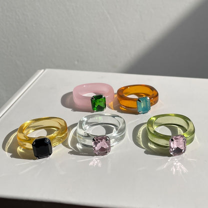 Transparent Marbled Ring