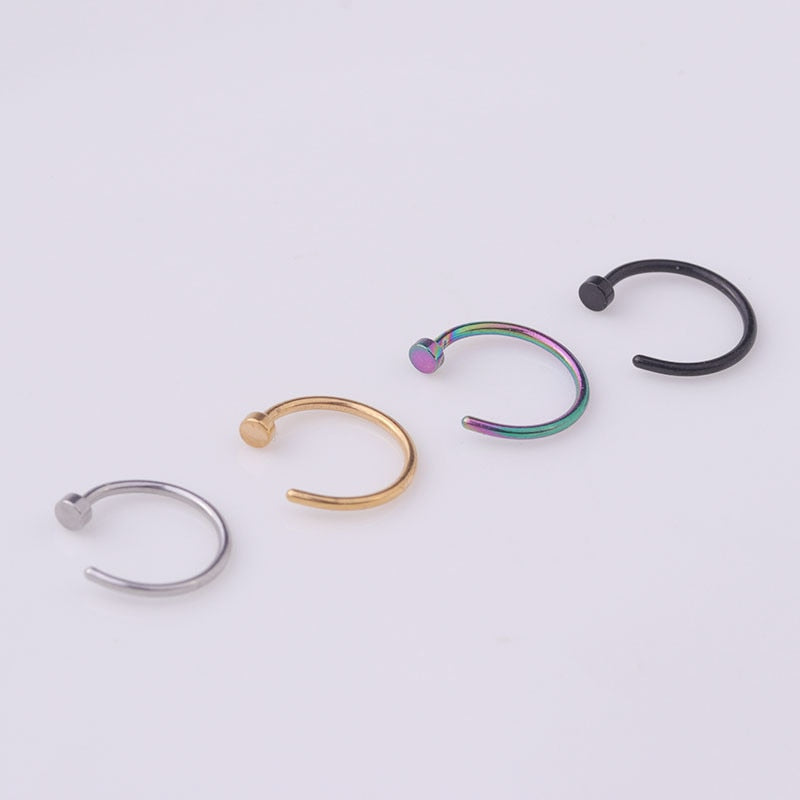 Punk Stainless Steel Nose Ring